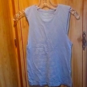 Blue Skull Tshirt Tank